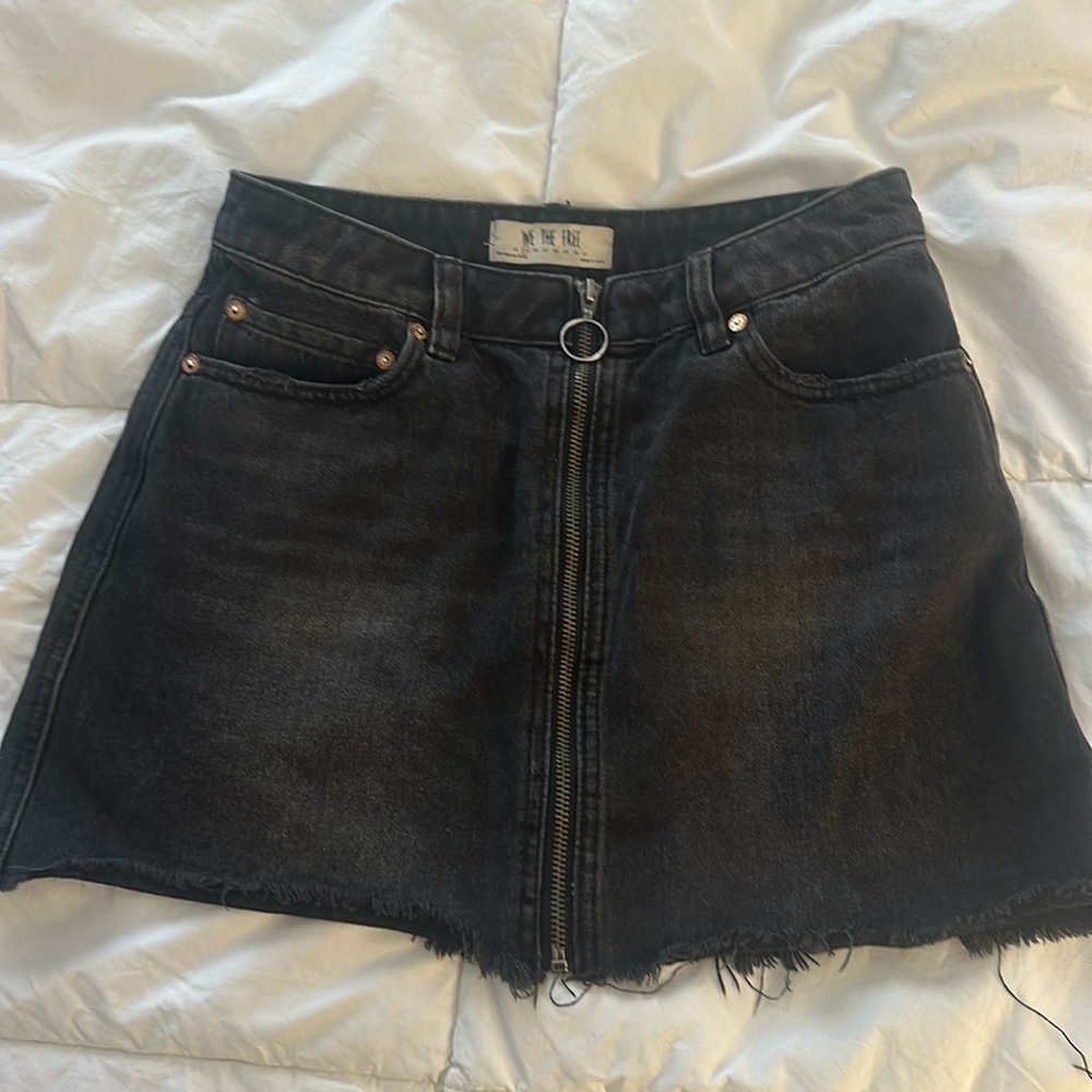 Free people denim skirt